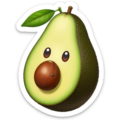 aguacate con labios  sticker