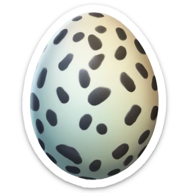 speckled dinosaur egg sticker
