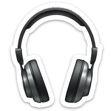 Headphones with bow  sticker