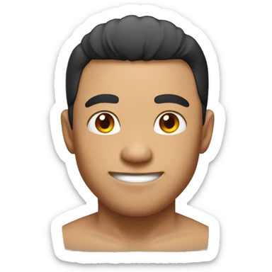 Big buff chinese man sticker