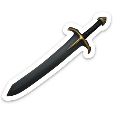 black sword sticker