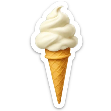 vanilla ice cream sticker
