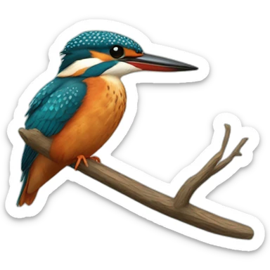 Kingfisher sticker