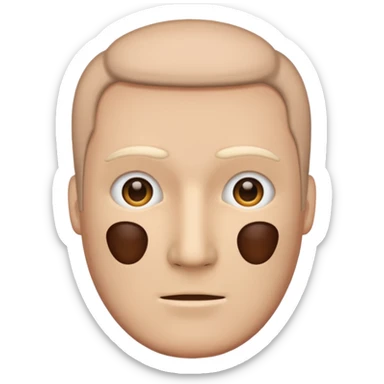 a man without a face icon sticker