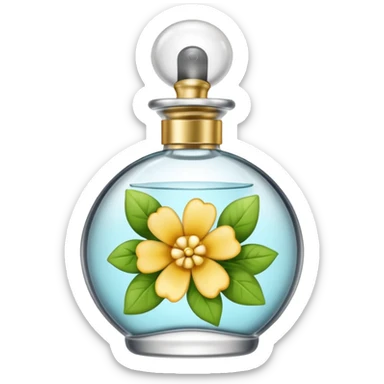 perfume bottle spraying sticker