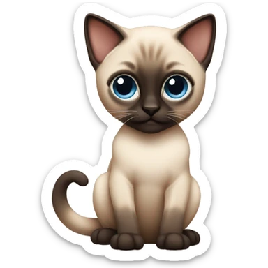siamese kitten sticker