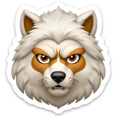 Lobo blanco sticker