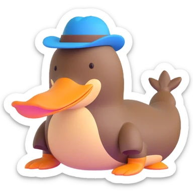 platypus bill sticker