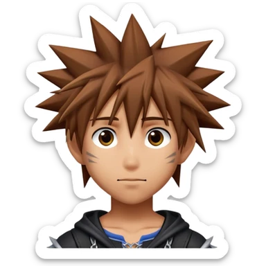 Sora from kingdom hearts sticker