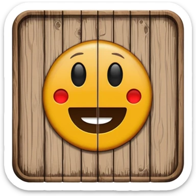 Wooden bathroom sign  sticker