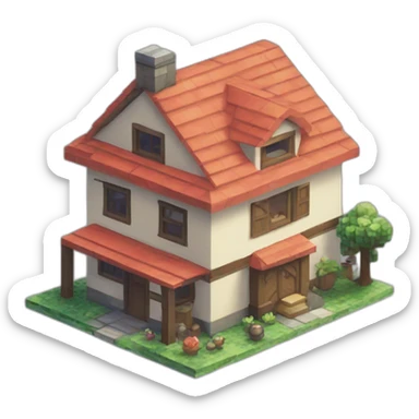 pixel-builder-house-pokemon-pokeball sticker