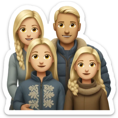 nordic family sticker