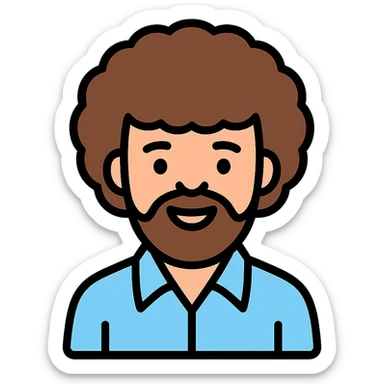 bob ross sticker