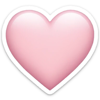 Light pink heart  sticker