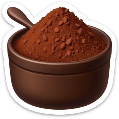 cacao powder sticker