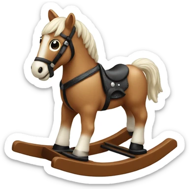 Rocking horse TOY sticker