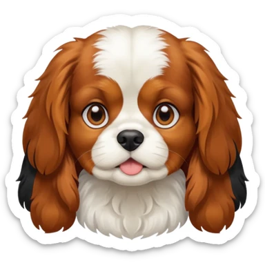 Cavalier king dog sticker