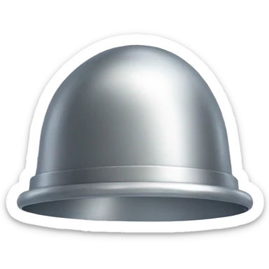 Silver cloche sticker