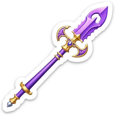 Pretty purple classy weapon sticker
