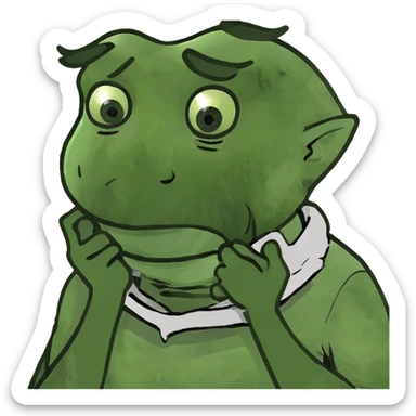 Man choking him self  sticker