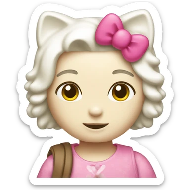 Hello Kitty con  sticker