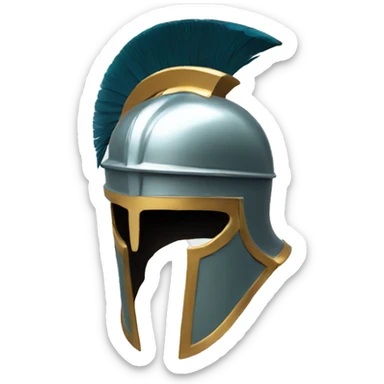 greek helmet sticker