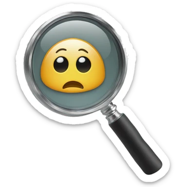 The letter W under a magnifier sticker