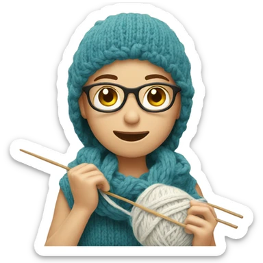 knitting  sticker