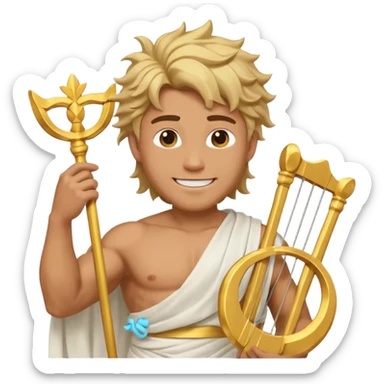 God of wind  give me more than half body  sticker