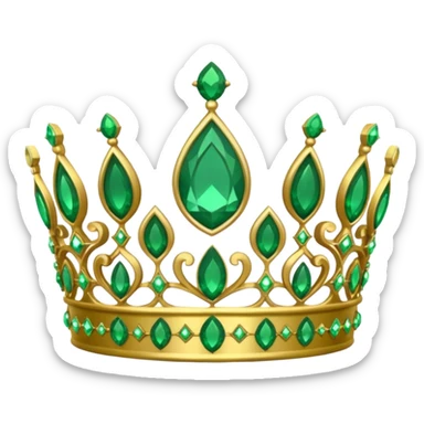 green tiara sticker