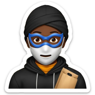 Make a black guy robbing store sticker