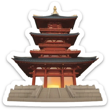 Tower of the sun monument Osaka sticker