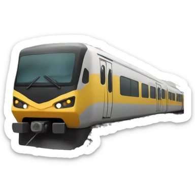 Guy running while there is a train behind him sticker