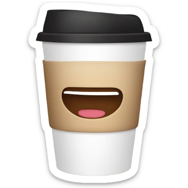 coffee cup to go sticker