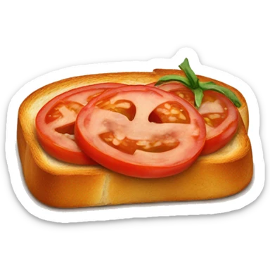 tomato toast  sticker