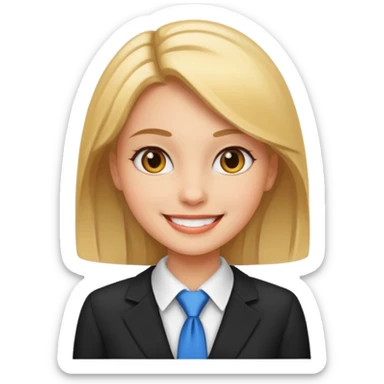 Corporate girlie sticker