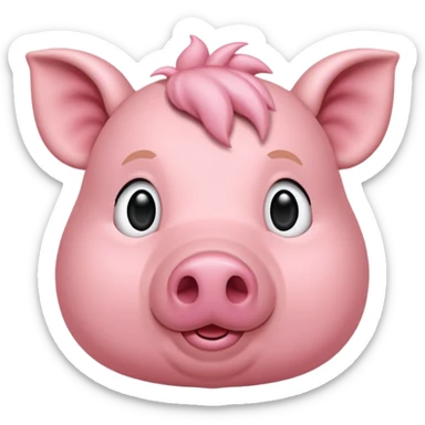 Ein süßes schweinchen sticker