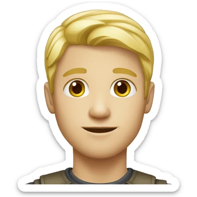 Blonde-Male-Young Adult sticker