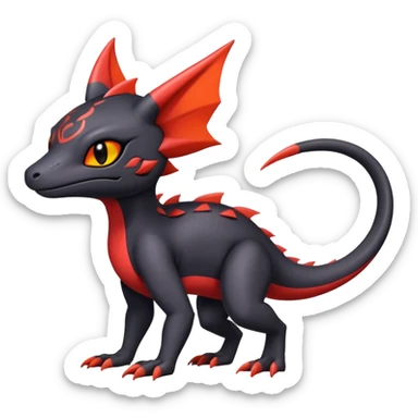 Salandit-Noibat-Litten-Hybrid (Full body) sticker