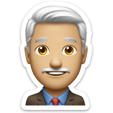 man with trading setup sticker