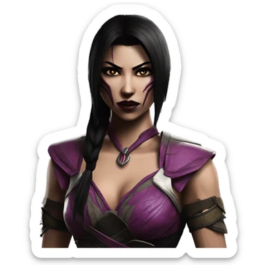 Sadness Mileena Mortal Kombat X sticker