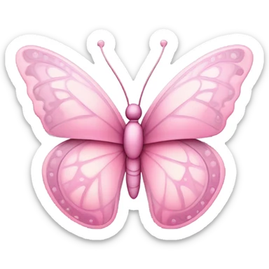 pink butterfly sticker