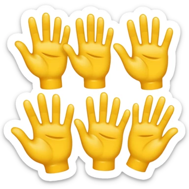 Hand imogi  sticker