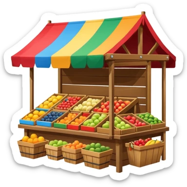 Street Market Stall
 sticker