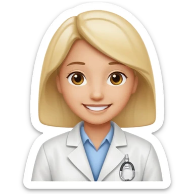 lab investagoter with white suits sticker