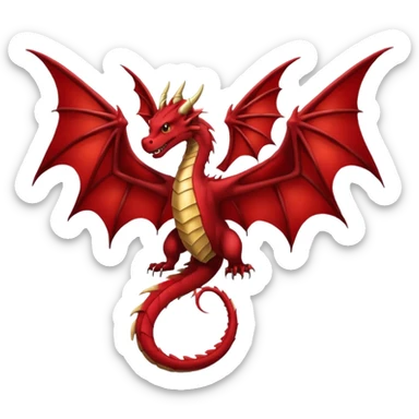 dragon wings only sticker