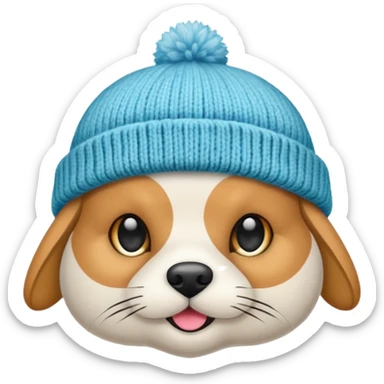Winter Beanie Pet sticker