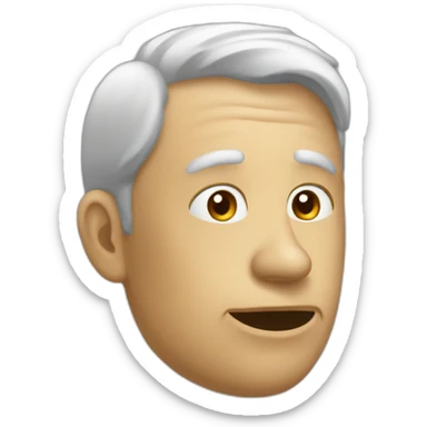 Une personne qui regarde de façon bizarre et qui fait une tête pas contente sticker