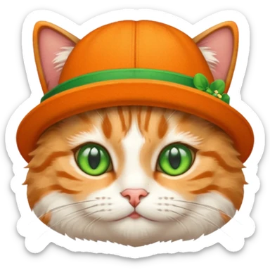 кіт в шапці sticker