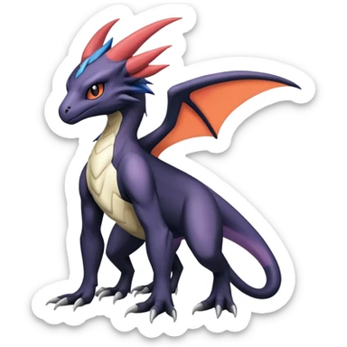 Salandit-Absol-Noibat-Noivern-Hybrid (Full body) sticker
